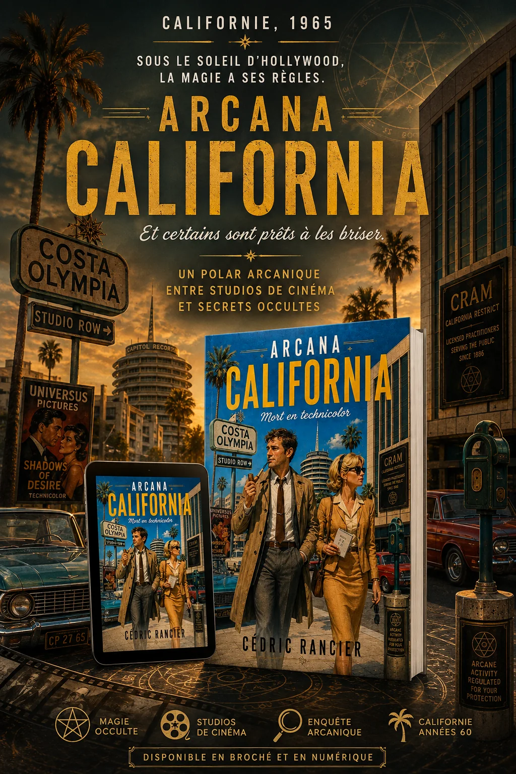Couverture de Arcana California — Mort en Technicolor